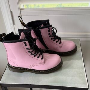 Pink Dr. Martens Lace-Up  Boots size 10